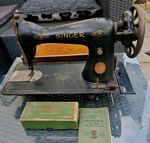 Antique singer 15k sewing - antique,